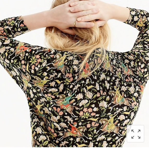 Drake’s for j crew horseback rider Popover top - Picture 5 of 6